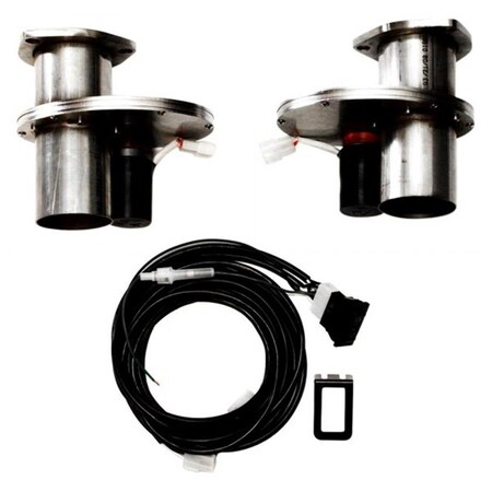 Patriot Exhaust 2.5 in. Dia Electric Exhaust Cut-Out, Stainless Steel DEC250A